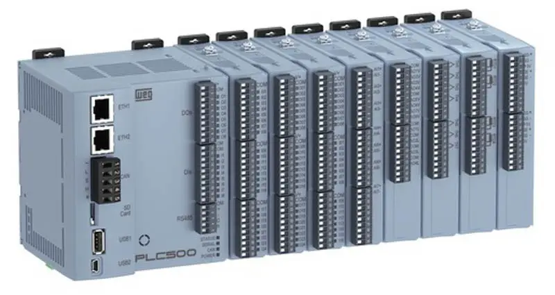 Controlador lógico programável plc 500